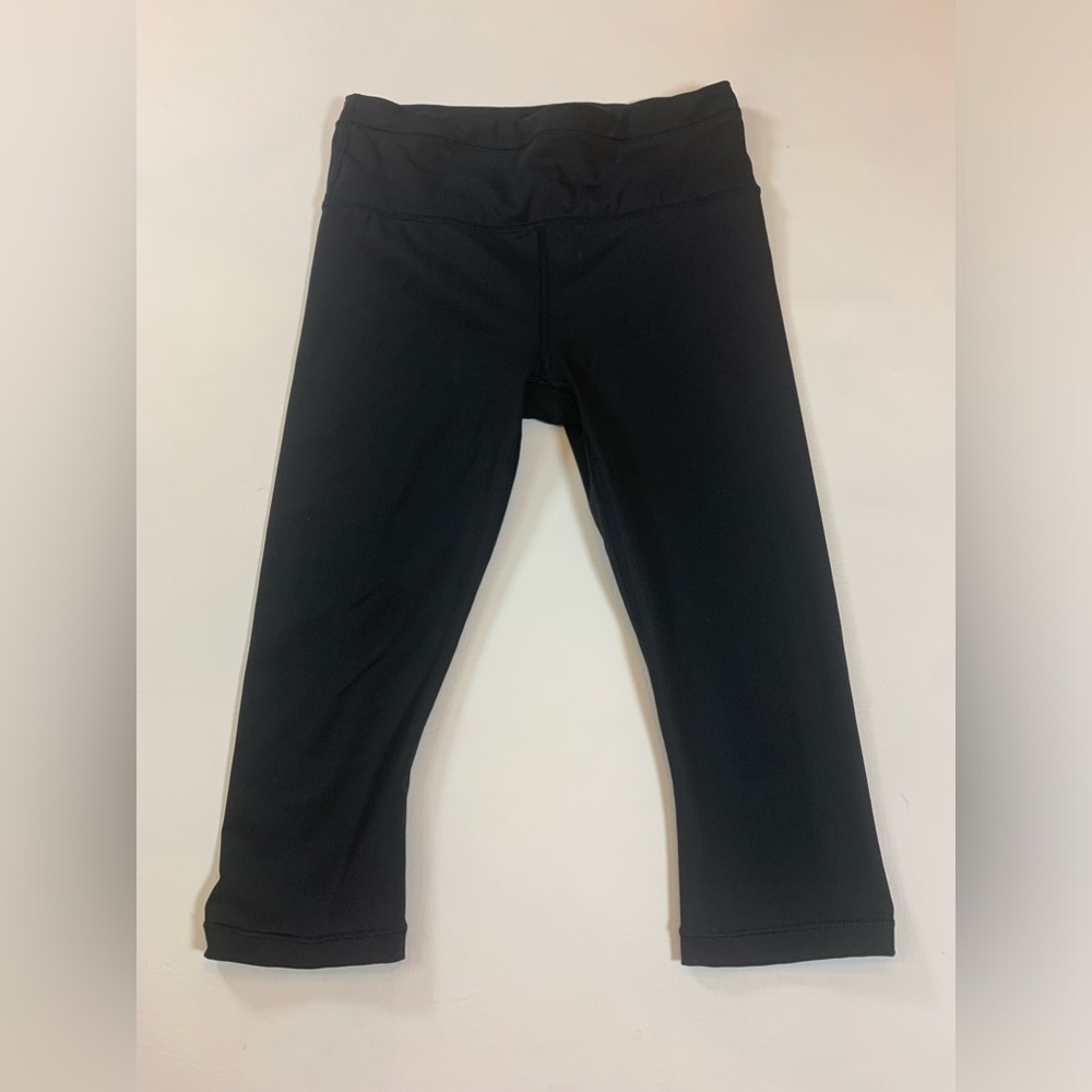 Athleta accelerated crop 3/4 black leggings size women’s small (bin CC) - Picture 5 of 10